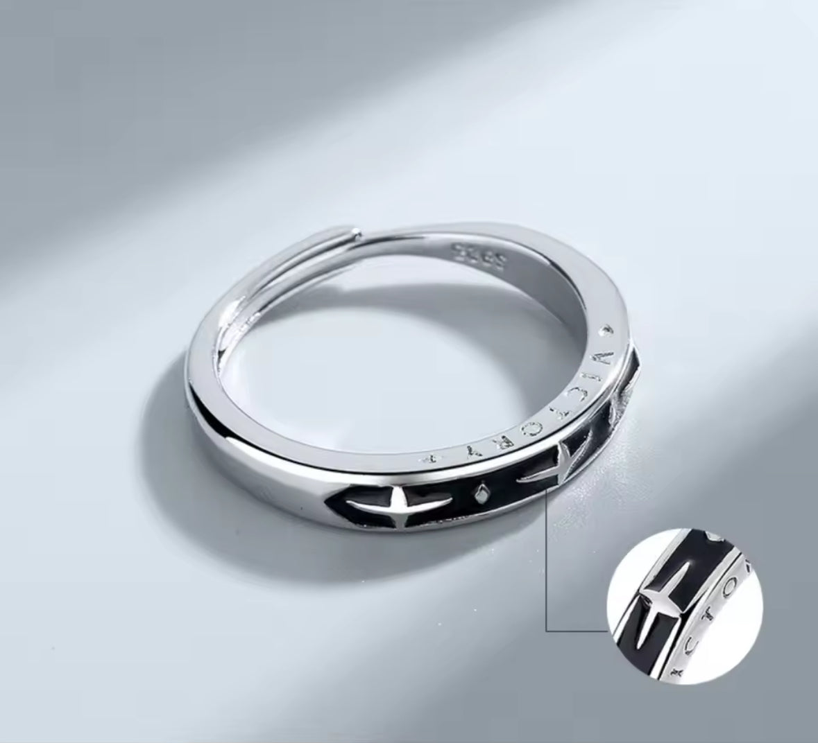 Adjustable Starlight Ring, Stainless Steel