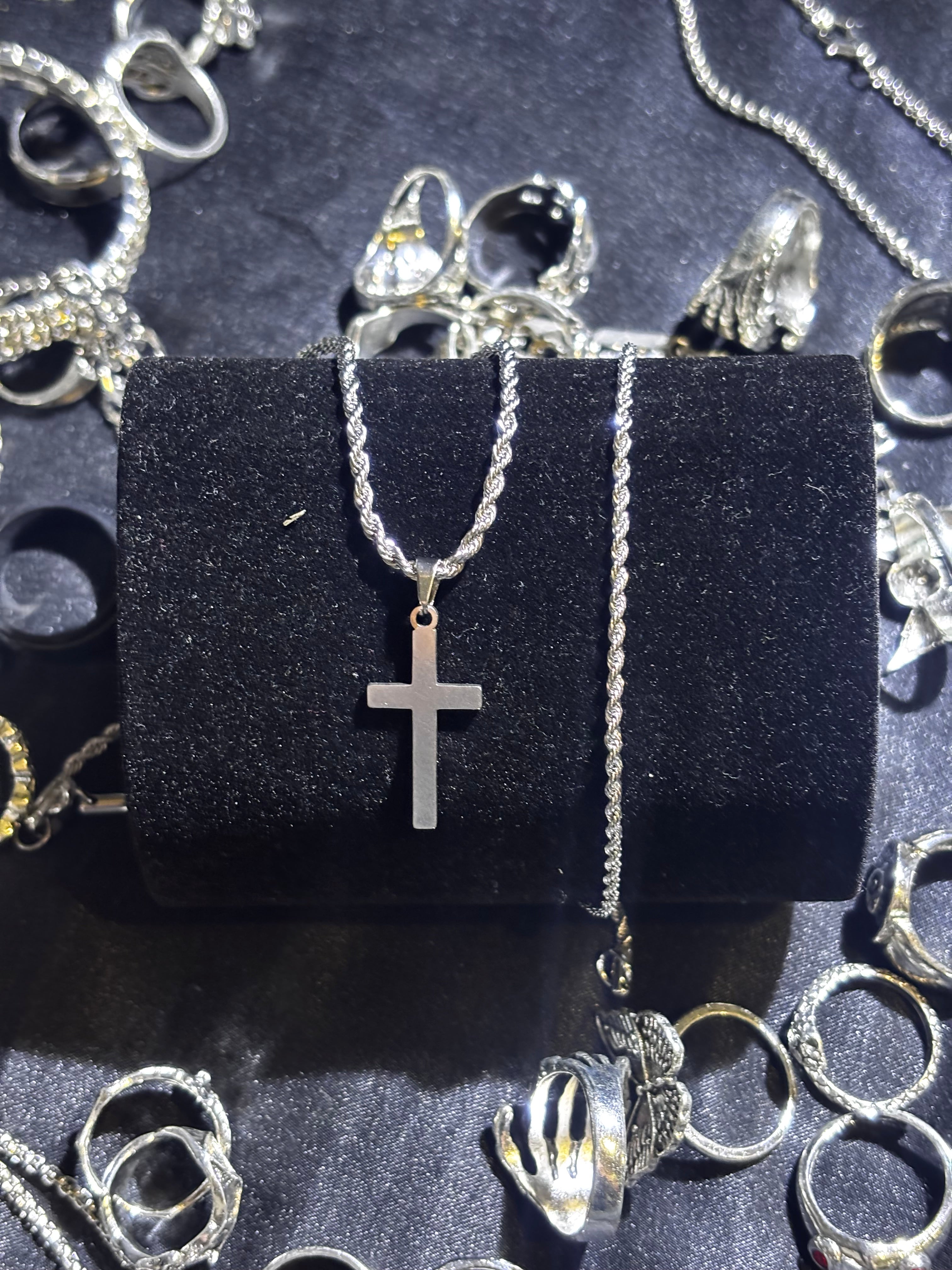 Rope chain cross set