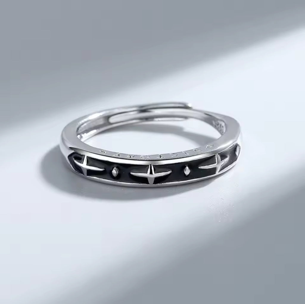 Adjustable Starlight Ring, Stainless Steel