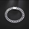 10mm Sterling Silver Cuban Bracelet