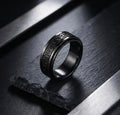 Spinning Stainless Steel Celtic Knot Rune Rings