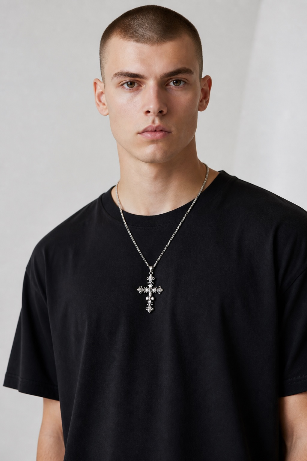 Vintage Cross Pendant Necklace