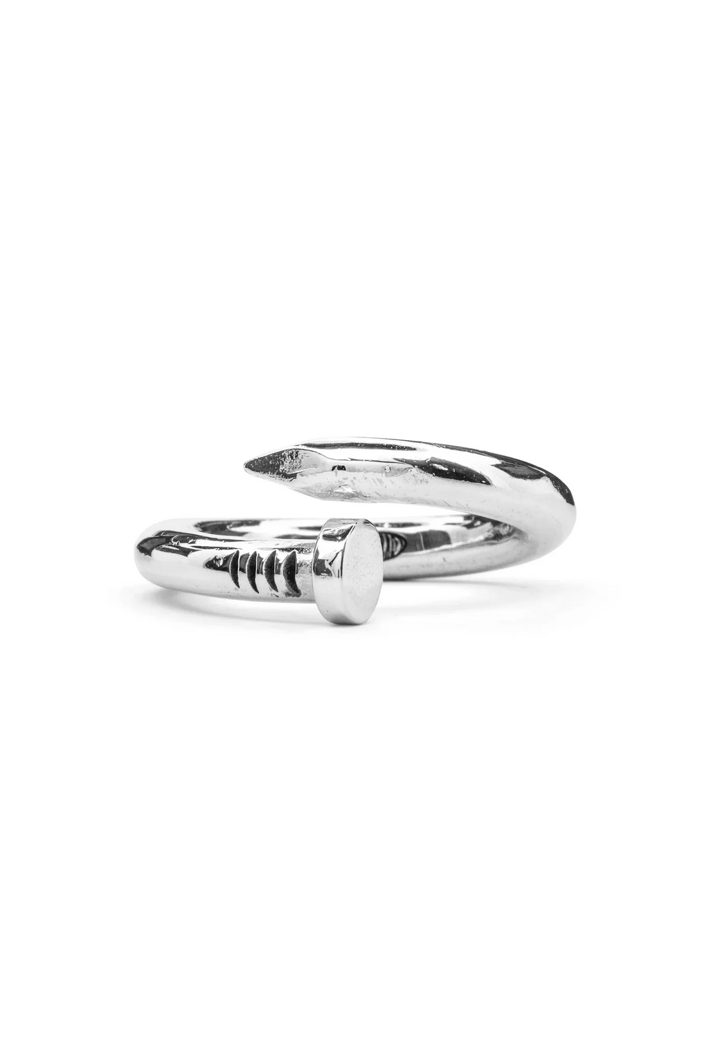 Nail Ring In Sterling Silver